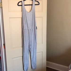 Heather grey jumpsuit